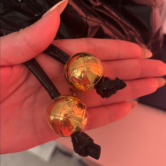 Chanel Glossy patent leatherBlack Backpack with 24k Gold Accents - Picture 5 of 15